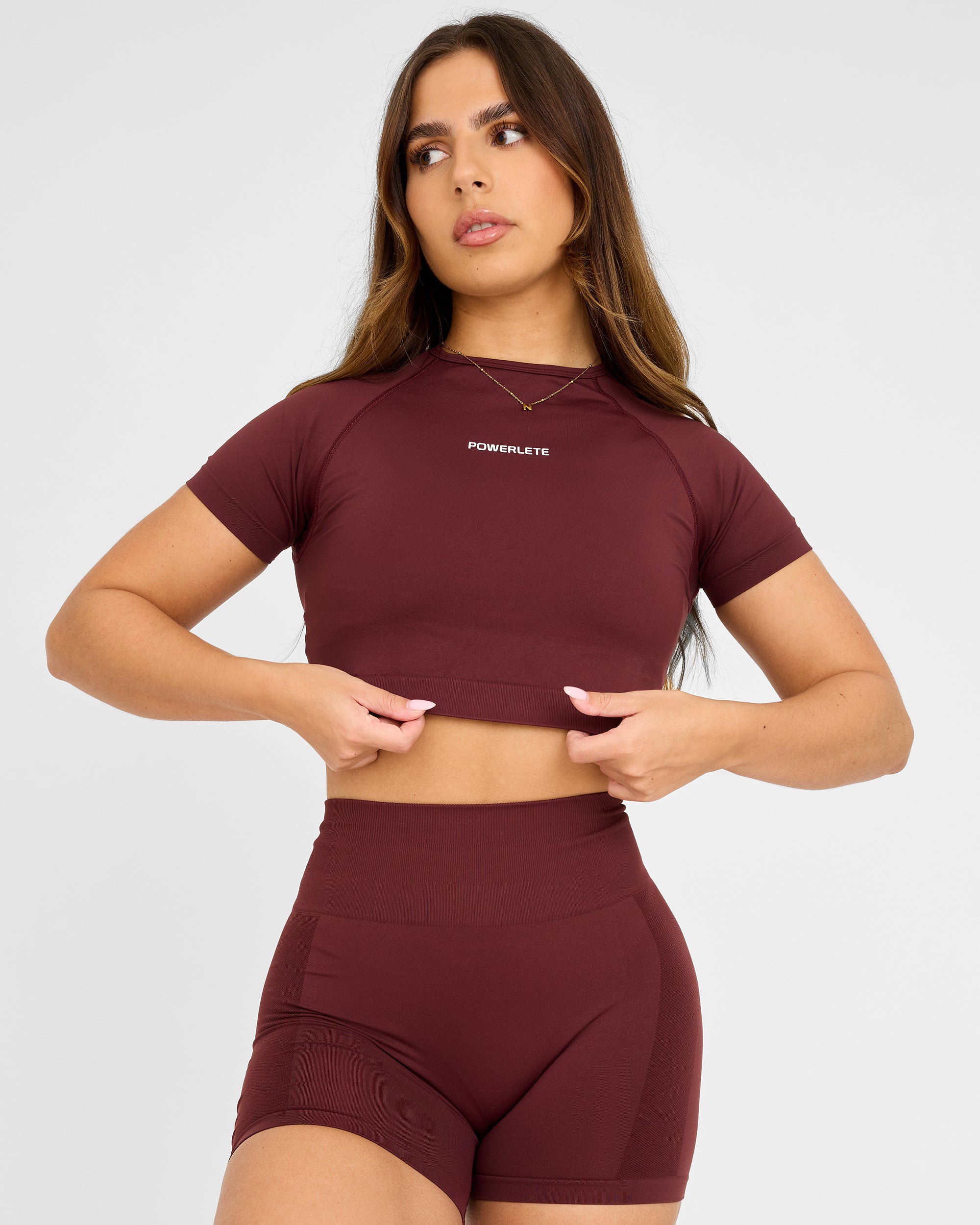 Haut court à manches courtes sans couture Evolve