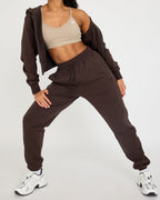 Core Classic Cropped Hoodie med dragkedja