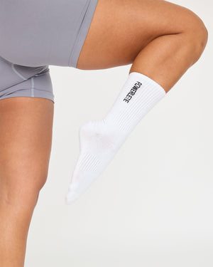 Chaussettes brodées haut de gamme